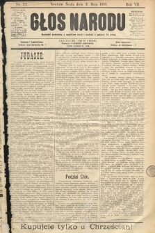 Głos Narodu. 1899, nr 121
