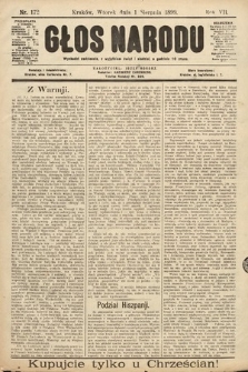 Głos Narodu. 1899, nr 172