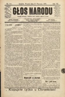 Głos Narodu. 1899, nr 206