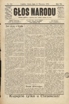 Głos Narodu. 1899, nr 210