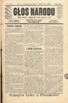 Głos Narodu. 1899, nr 229
