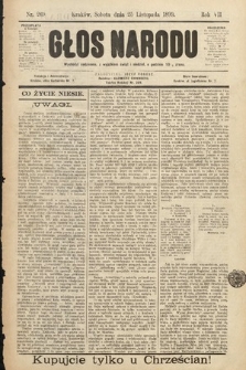 Głos Narodu. 1899, nr 269
