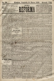 Nowa Reforma. 1889, nr 58