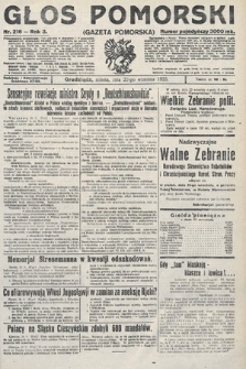 Głos Pomorski. 1923, nr 216
