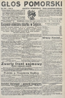 Głos Pomorski. 1923, nr 234