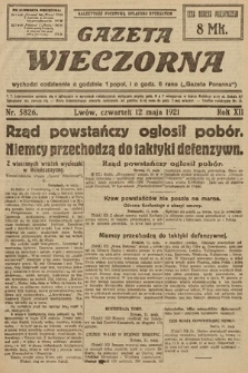 Gazeta Wieczorna. 1921, nr 5826