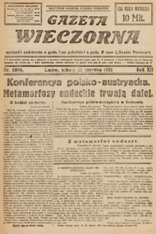 Gazeta Wieczorna. 1921, nr 5894