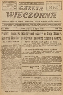 Gazeta Wieczorna. 1921, nr 5923