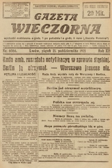 Gazeta Wieczorna. 1921, nr 6086