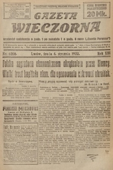 Gazeta Wieczorna. 1922, nr 6208