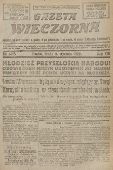 Gazeta Wieczorna. 1922, nr 6218