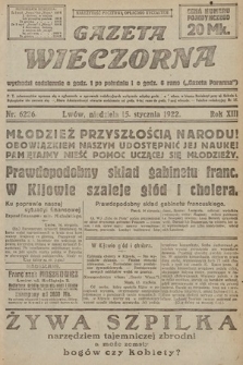 Gazeta Wieczorna. 1922, nr 6226