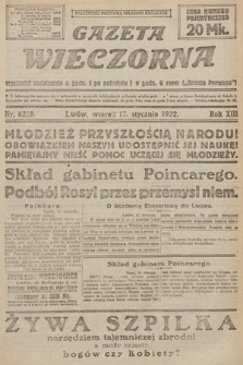 Gazeta Wieczorna. 1922, nr 6228