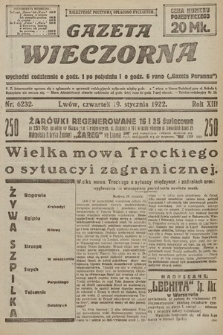 Gazeta Wieczorna. 1922, nr 6232