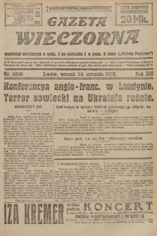 Gazeta Wieczorna. 1922, nr 6240