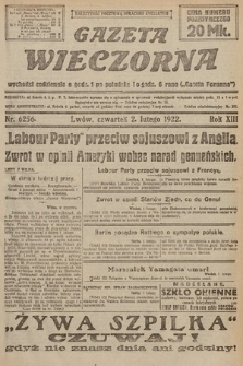 Gazeta Wieczorna. 1922, nr 6256