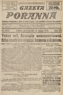 Gazeta Poranna. 1922, nr 6273
