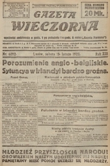 Gazeta Wieczorna. 1922, nr 6282