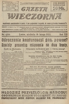 Gazeta Wieczorna. 1922, nr 6284
