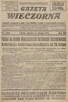 Gazeta Wieczorna. 1922, nr 6286