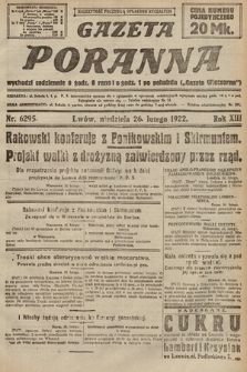 Gazeta Poranna. 1922, nr 6295