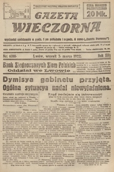 Gazeta Wieczorna. 1922, nr 6310