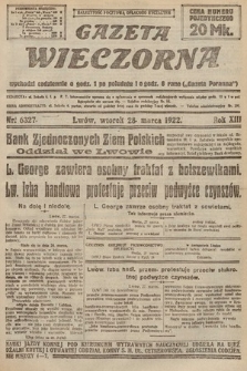 Gazeta Wieczorna. 1922, nr 6327