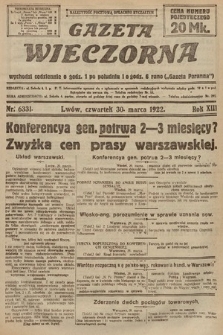 Gazeta Wieczorna. 1922, nr 6331