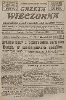 Gazeta Wieczorna. 1922, nr 6343
