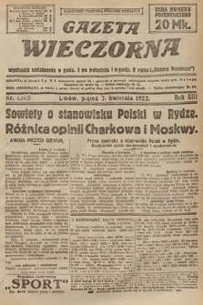 Gazeta Wieczorna. 1922, nr 6345