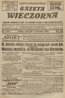 Gazeta Wieczorna. 1922, nr 6349