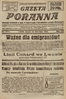 Gazeta Poranna. 1922, nr 6356