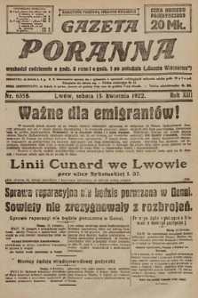 Gazeta Poranna. 1922, nr 6358