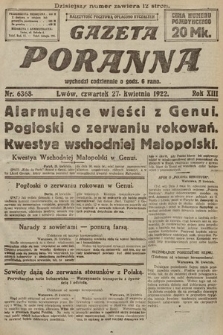Gazeta Poranna. 1922, nr 6368