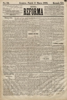 Nowa Reforma. 1893, nr 63
