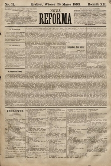 Nowa Reforma. 1893, nr 71