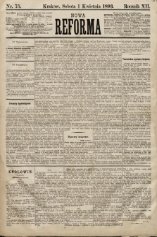 Nowa Reforma. 1893, nr 75