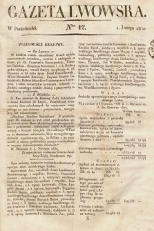Gazeta Lwowska. 1830, nr 12