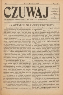 Czuwaj : czasopismo tarnowskiej młodzieży harcerskiej. 1919, nr 5