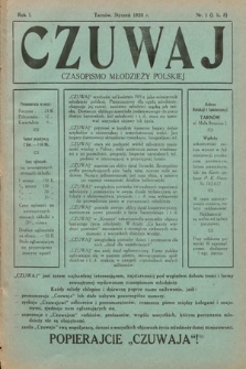 Czuwaj : czasopismo młodzieży polskiej. 1920, nr 1