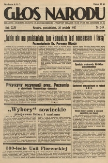 Głos Narodu. 1937, nr 349