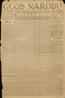 Głos Narodu (wydanie poranne). 1918, nr 142