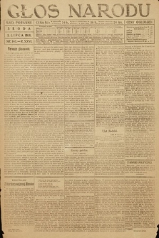 Głos Narodu (wydanie poranne). 1918, nr 143