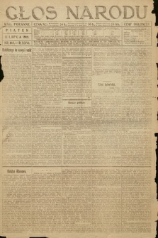 Głos Narodu (wydanie poranne). 1918, nr 145