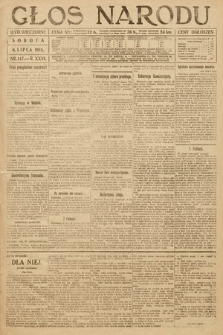 Głos Narodu (wydanie wieczorne). 1918, nr 147