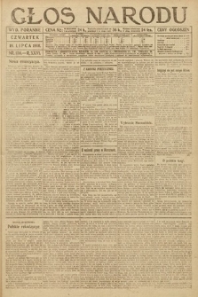 Głos Narodu (wydanie poranne). 1918, nr 156