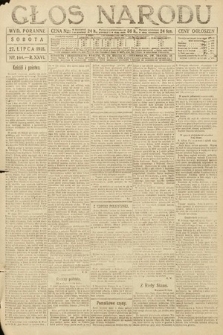 Głos Narodu (wydanie poranne). 1918, nr 164