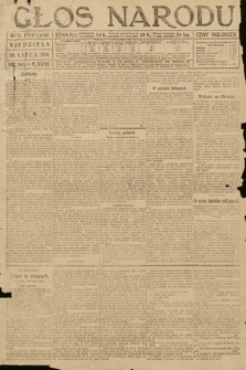 Głos Narodu (wydanie poranne). 1918, nr 165