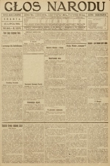 Głos Narodu (wydanie wieczorne). 1918, nr 165