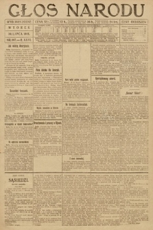 Głos Narodu (wydanie wieczorne). 1918, nr 167